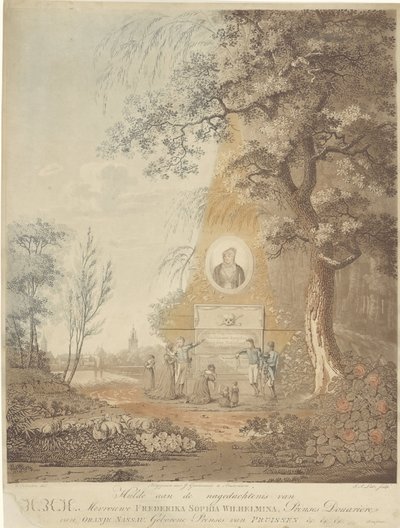 Memorial Needle for the Death of Wilhelmina of Prussia by A. Lutz