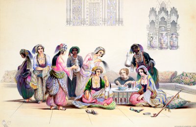 Interior of a Harem, Cairo, Egypt by A Margaretta Burr