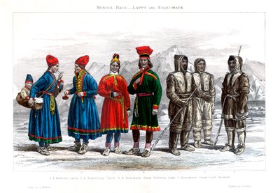 Mongol Race, Lapps and Esquimaux by A. Portier