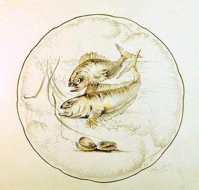 Wedgwood design for a plate, c.1880 by A. Proudlove