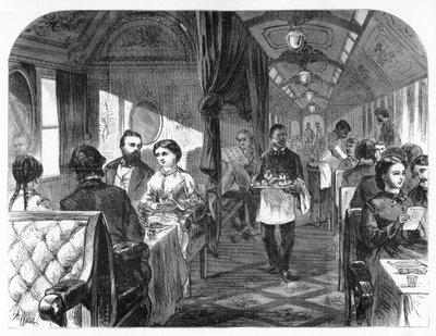Palace Hotel Car, Union Pacific Railroad, c1870 by A. R. Ward