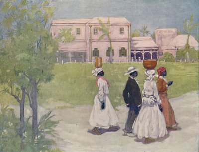 Black Going to Work, Barbados, 1916 by A. S. Forrest