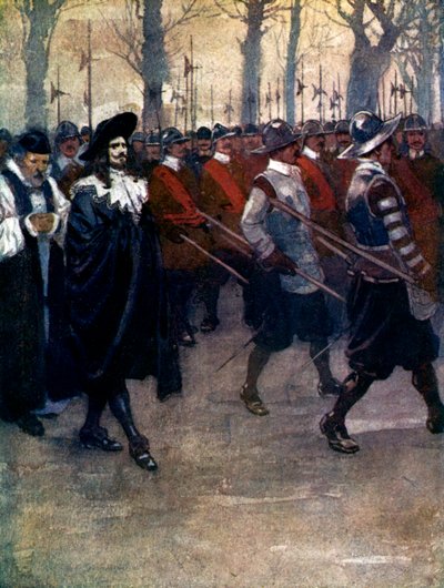 Charles the King Walked for the Last Time Through the Streets of London, 1649 by A. S. Forrest