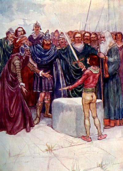 He stood there holding the magic sword in his hand by A. S. Forrest