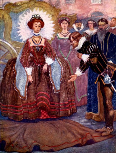 Quickly Pulling Off His Cloak He Threw It Upon the Ground, 1581, 1905 by A S Forrest
