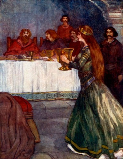 Rowena Came into the Room Carrying a Beautiful Golden Cup by A. S. Forrest