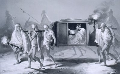 Indian-Style Post-Chaise in the Punjab between Loudiana and Amritsar, 1859 by A. Soltykoff