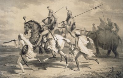 Sikh Chieftains going Hunting, from 