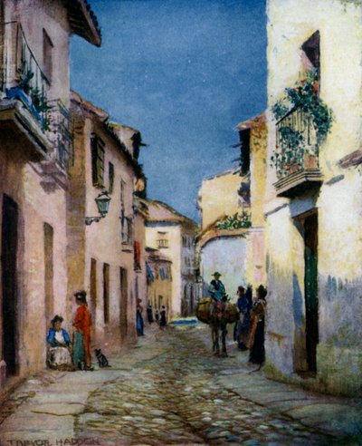 Cordova, A Street Scene by A. Trevor Haddon