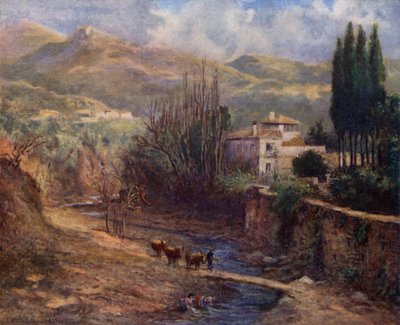 Granada, Villa on the Darro by A. Trevor Haddon