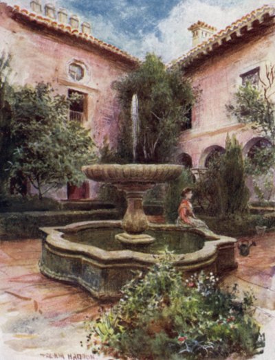 The Alhambra, Garden of Daraxa by A. Trevor Haddon