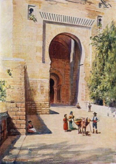 The Alhambra, Gate of Justice by A. Trevor Haddon