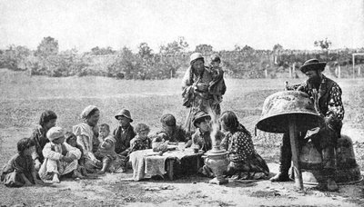 Gypsies Mending a Family Cauldron, Hungary by A. W. Cutler