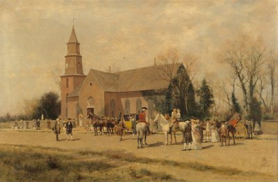 Old Bruton Church, Williamsburg, Virginia, in the Time of Lord Dunmore by A. Wordsworth Thompson