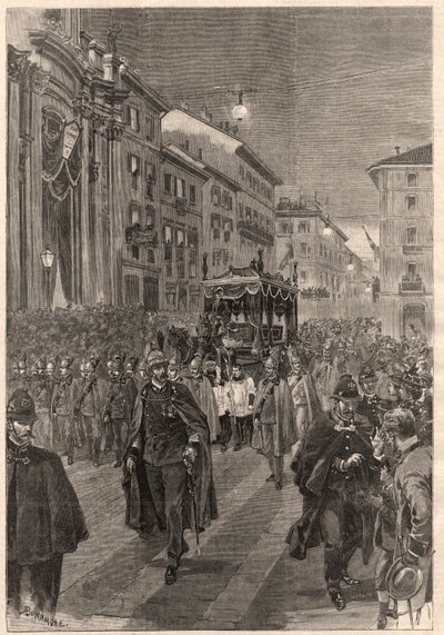 Verdi, Giuseppe: funeral procession, Milan, February 26th, 1901 by A. after Bonamore