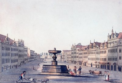 Horse Market, c.1810 by A. and Berka, Johann Gustav