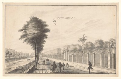 The Post Rijswijk Seen from Noordwijk by A. de Nelly (attributed to)