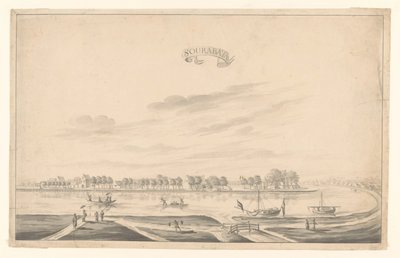 View of Surabaya by A. de Nelly (possibly)