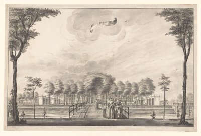 View of the Rear of Weltevreden Mansion by A. de Nelly (possibly)