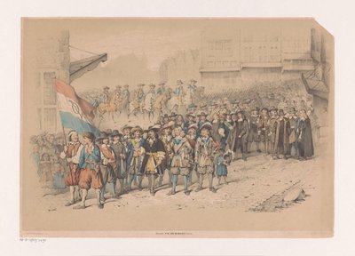 Historical Parade on the Occasion of the V.O.C. by A. van Groeneveldt