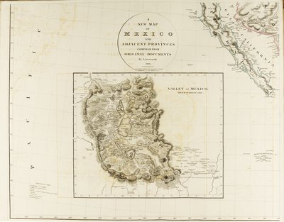 A New Map of Mexico and Adjacent Provinces by Aaron Arrowsmith