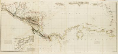 Chart of the West Indies and Spanish Dominions in North America by Aaron Arrowsmith