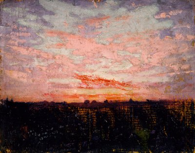 Sunrise or Sunset, study for book, Concealing Coloration in the Animal Kingdom, ca. 1905-1909 by Abbott Handerson Thayer