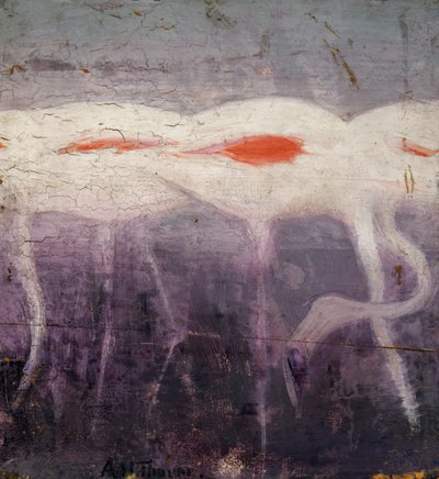 White Flamingoes, Study for Book Concealing Coloration in the Animal Kingdom by Abbott Handerson Thayer