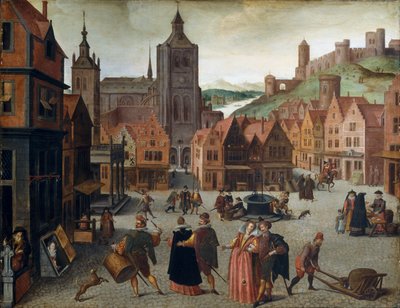 The Marketplace in Bergen op Zoom by Abel Grimmaert