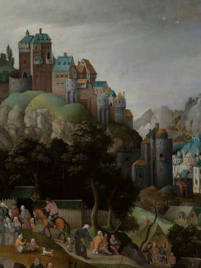 Christ Carrying the Cross (detail) by Abel Grimmer or Grimer