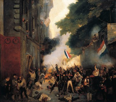 Episode of the Revolution of 1830, July Day: Attack of the barracks on Babylon Street on July 29 by Abel Lordon
