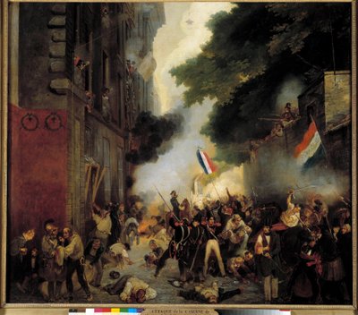 Episode of the Revolution of 1830, July Day: Attack of the Barracks on Babylon Street on July 29 by Abel Lordon