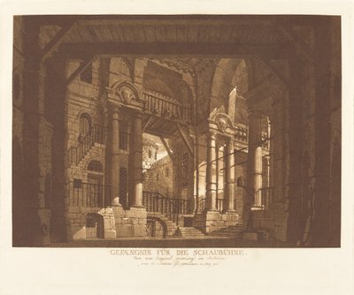 Prison for the Stage by Abel Schlicht possibly after Giuseppe Galli Bibiena