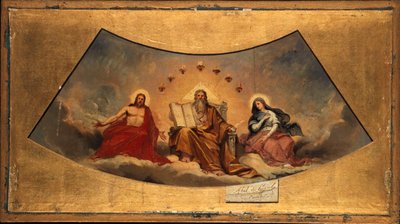 The Eternal Father, Christ and the Virgin by Abel de Pujol