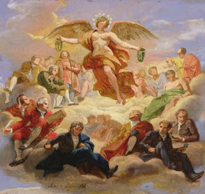 Sketch for the Ceiling of the School of Mines by Abel de Pujol