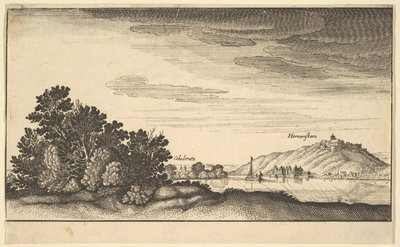 Landscape Showing Coblentz and Harmenstein by Abraham Aubri