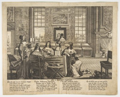 The Foolish Virgins Conversing by Abraham Aubry