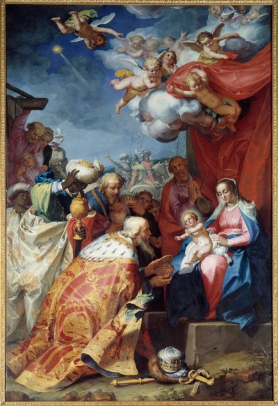 Adoration of the Magi by Abraham Bloemaert