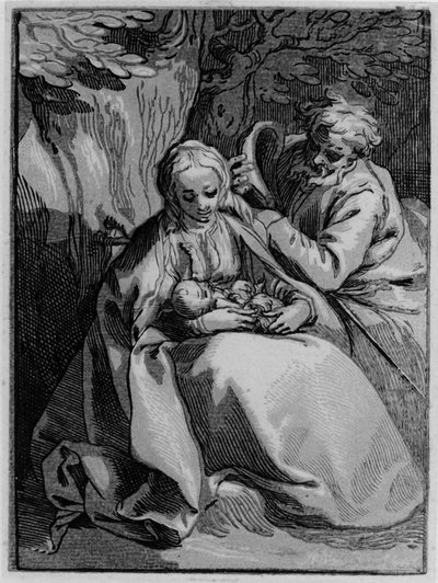 The Holy Family by Abraham Bloemaert
