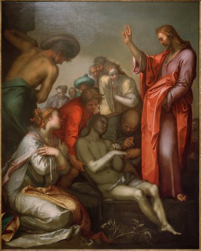 The Raising of Lazarus by Abraham Bloemaert