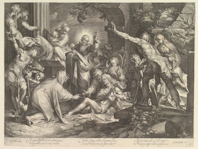 Raising of Lazarus by Abraham Bloemaert
