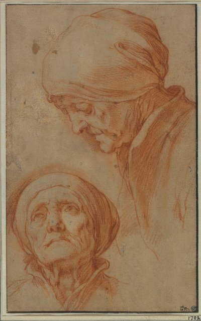Two Studies of an Old Woman
