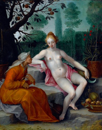 Vertumnus and Pomona by Abraham Bloemaert