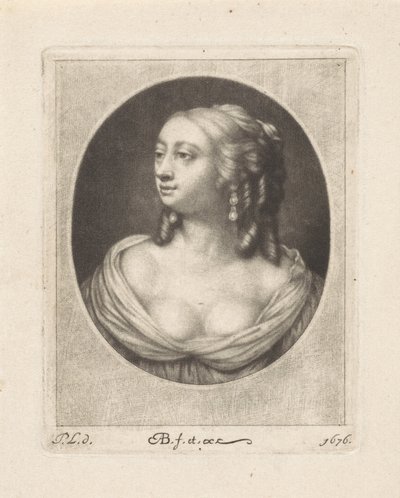 Bust of a Young Woman with a Half-Exposed Bosom by Abraham Bloteling