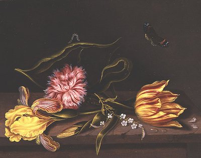 Still Life of Flowers on a Table by Abraham Bosschaert