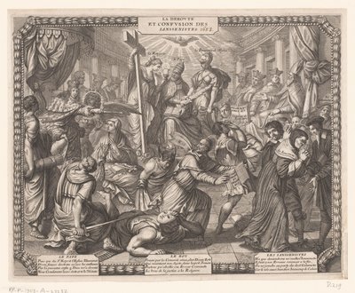 Retreat of the Jansenists by Abraham Bosse