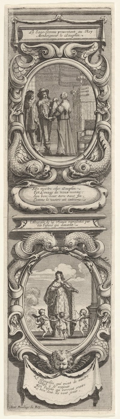 Allegories in Honor of the Birth of the Dauphin by Abraham Bosse