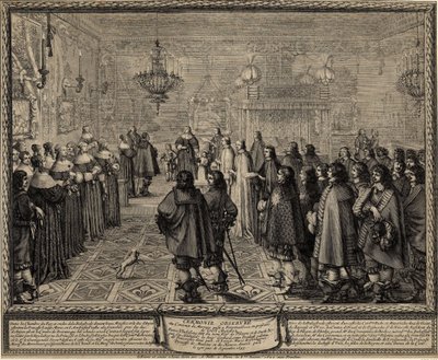 Ceremony of the Contract of Marriage between Wladyslaw IV, King of Poland and Marie Louise Gonzaga by Abraham Bosse