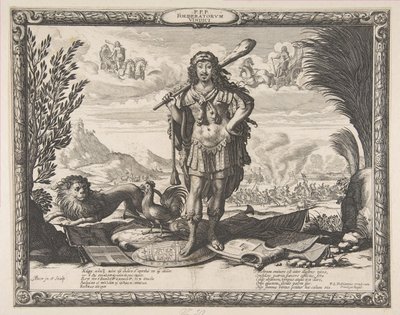Declaration of War on Spain by Louis XIII: The King as Hercules, ca. 1635 by Abraham Bosse