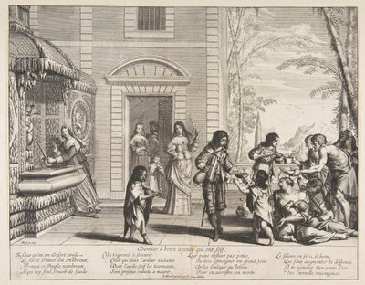 Giving Drink to the Thirsty by Abraham Bosse